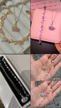 Deal#..Swan pandent+tulip bracelet
